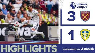 HIGHLIGHTS WEST HAM UNITED 31 LEEDS UNITED  PREMIER LEAGUE [upl. by Anuaf318]