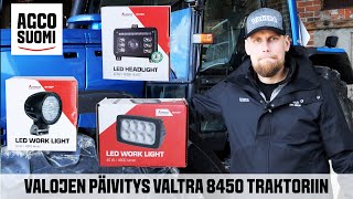 Valojen päivitys Valtra 8450 traktoriin [upl. by Slaughter]