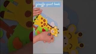 Create a Fun Giraffe Quiet Book Page 🦒 StepbyStep Tutorial with Pattern [upl. by Niknar]