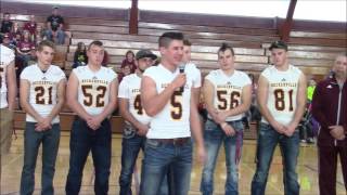 Deckerville HS 8 Player Football Pep Assembly Friday Nov 18th 2016 [upl. by Kristyn]