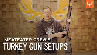 The MeatEater Crews Turkey Gun Setups [upl. by Annaiv]