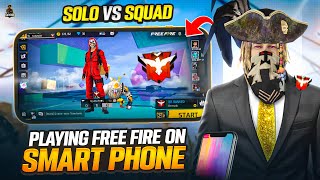 BEST SOLO VS SQUAD GAMEPLAY ON MOBILE  GARENA FREE FIRE [upl. by Allveta]