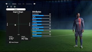 Ousmane Dembélé FIFA 24 pro clubs look alike tutorial  EA SPORT FC 24  PSG  France [upl. by Retepnhoj565]