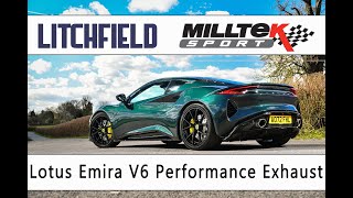 Litchfield  Milltek Lotus Emira V6 exhaust upgrade [upl. by Martguerita]