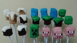 minecraft cake pops [upl. by Cram]