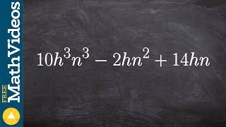 Using prime factorization to factor out the GCF [upl. by Jolyn]