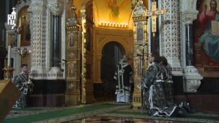 Orthodox Patriarch of Moscow serves Divine Liturgy of Presanctified Gifts [upl. by Doreen]