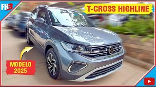 VW TCROSS HIGHLINE 250TSI 2025 [upl. by Ibot]