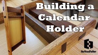 Build wall mounted Calendar Holder from hard wood [upl. by Maxfield]