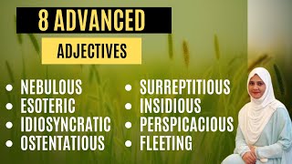 8 Advanced Adjectives To Take Your Vocabulary To Next Level [upl. by Ylrebmi196]