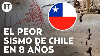 ¿Destruyó todo Estas son las impactantes imágenes que dejó el sismo de 74 grados en Chile [upl. by Aneg]