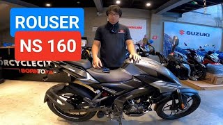 ROUSER NS 160 FI 2022 SRP 98600 FULL SPECS DEMO REVIEW SOUND CHECK KIRBY MOTOVLOG [upl. by Eecyak191]