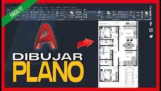 Como diseñar un plano de vivienda 2D en Autocad 2024 Paso a paso  Parte 1 [upl. by Delano443]