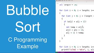 Bubble Sort  C Programming Example [upl. by Amadeo58]