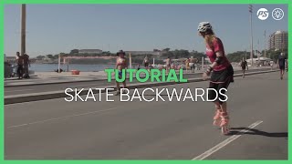 How to skate BACKWARDS Inline skating tutorial [upl. by Anaig]