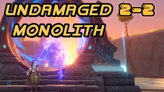 UNDAMAGED MONOLITH SPIRAL ABYSS 22  Achievement Guide Genshin Impact [upl. by Harrie]