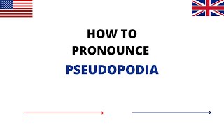 How To Pronounce PSEUDOPODIA In English  PSEUDOPODIA Pronunciation  How To Say PSEUDOPODIA [upl. by Avlis875]