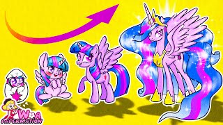 MY LITTLE PONY Transformation  How Did Twilight Sparkle Grow Up   재미있는 스톱 모션 만화 [upl. by Kemble697]