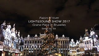 LIGHT amp SOUND SHOW 2017  Grand Place in Bruxelles  4K Video [upl. by Ehtiaf505]