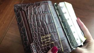 Quick look at the Filofax Pocket Classic Croc [upl. by Ahsiuqet]