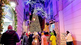 50 A wonderful Christmas walk in SALERNO thousands of lights over the city CHRISTMAS TREE [upl. by Tekla637]