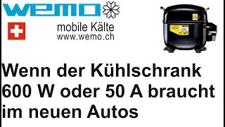 Kühlschrank mit 600 Watt im Kühlschrank 12 Volt anschliessen in Elektroauto und inteligente Auto [upl. by Nosiaj]