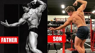 Arnold Schwarzeneggers Son Posing like his Dad [upl. by Ilime]