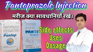 Pantoprazole 40 injection  Pantoprazole injection  Pantop 40 injection uses side effects [upl. by Andrews877]