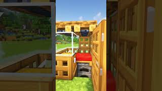 Minecraft Smallest Survival House🏠 shorts [upl. by Merton]