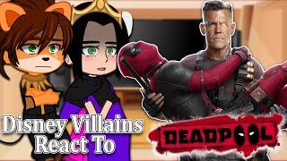 Disney Villains React to DeadpoolWade Wilson  Gacha Club  Full Video [upl. by Amity]