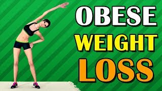 15 Min Obese Beginners Weight Loss Workout [upl. by Silrac]