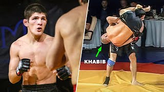 NeverBeforeSeen Crazy Khabibs Early Career Fights and Amateur Loss [upl. by Alcot]