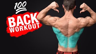 The 💯 Back Workout MOST EFFECTIVE [upl. by Annhoj]