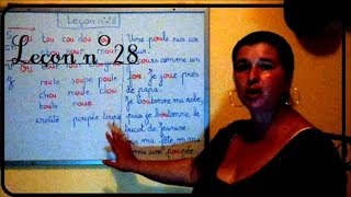 COMMENT LIRE VITE ET BIEN LE SON OU Leçon n°28 LEARNING FRENCH PRONUNCIATION [upl. by Sheryle919]