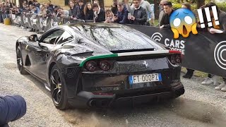 Accelerations Rev Battles and Exploding Exhausts  Cars amp Coffee Brescia 2019 HD [upl. by Epul]