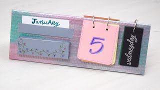 Cómo crear un calendario de mesa desde cero Manualidades para padres profes y niños [upl. by Ethelstan952]