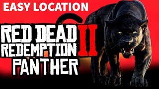 BEST PANTHER Hunting Location in Red Dead Online RDR2 Online Panther Spawn Location Farm [upl. by Yelknirb]