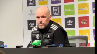 Erik ten Hag Man Utd lacked desire against Brentford [upl. by Ailehc]