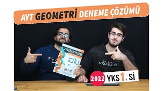 TÜRKİYE BİRİNCİSİ İLE AYT GEOMETRİ DENEME ÇÖZÜMÜ 🎉 [upl. by Wadell]