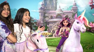 Deema and Sally with Magical UNICORN Adventure [upl. by Colver]