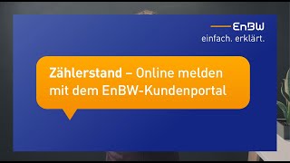 EnBW einfach erklärt Zählerstand übermitteln [upl. by Suisyola]