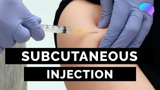 Subcutaneous Injection SC injection  OSCE Guide  UKMLA  CPSA [upl. by Zwiebel]