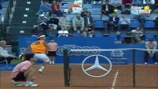 ATP Rome 2005 Quarterfinals Nadals hot shot [upl. by Odine257]