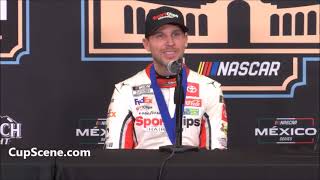 NASCAR Clash at the Coliseum Feb 2024 Denny Hamlin post race [upl. by Brear]