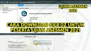 CARA DOWNLOAD FILE DZ DI MANAGEMEN PDUN UNTUK UJIAN ASESMEN 2021 [upl. by Hopper]