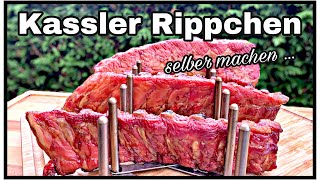 Kassler Rippchen selber machen pökeln und räuchern  Kassler Ribs [upl. by Remsen871]