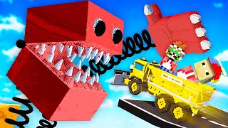 We Crashed Cars into Massive Boxy Boo Teardown Multiplayer [upl. by Edualcnaej]