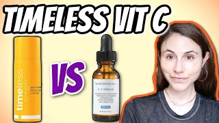 Timeless Skin Care Vitamin C serum vs Skinceuticals CE ferulic  Dr Dray [upl. by Arel]