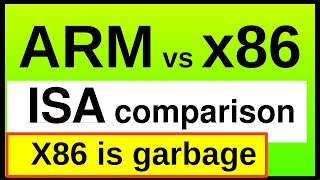 ARM64 is much better ISA x86 is old garbage Deep dive ISA comparison and future outlook [upl. by Ardnahsal]