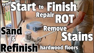 Hardwood FloorsRepair Refinish and Restore  DIY Home renovation [upl. by Pfaff146]